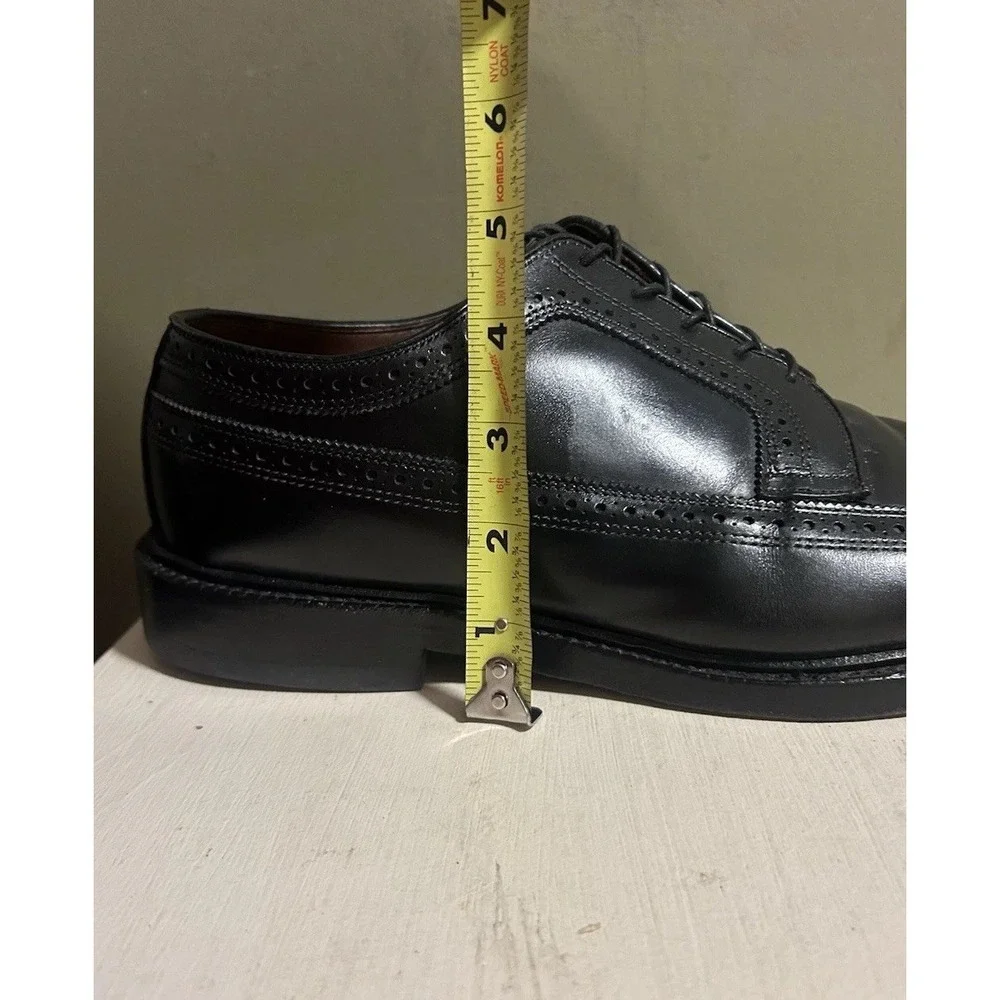 Allen Edmonds MacNeil Black Brogue Longwing Shoes Mens Sz 11.5 EEE Wide Formal